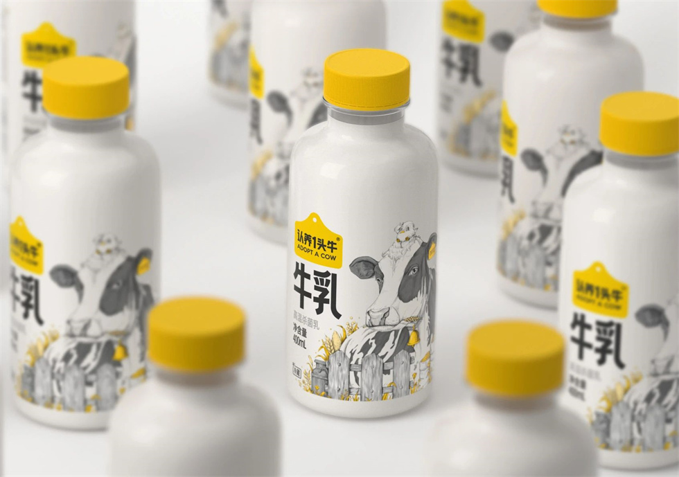 認(rèn)養(yǎng)一頭羊低溫牛奶包裝設(shè)計